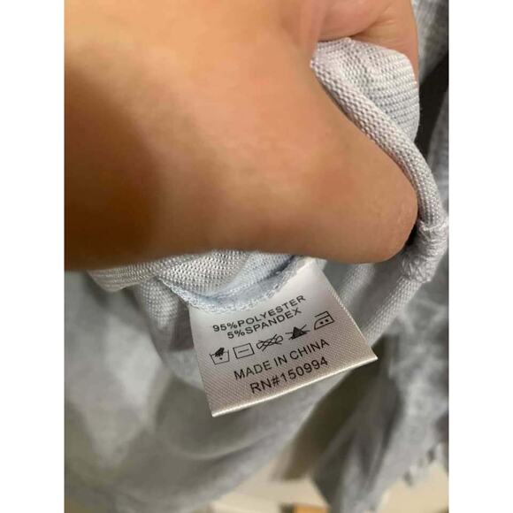 Belle by Belldini Heather Light Grey Ruffle Soft Top Size Medium NWT - Picture 5 of 6